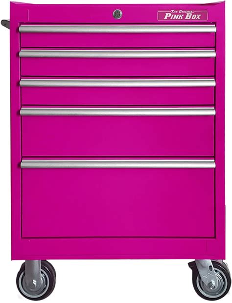 the original pink box pb3005r 30 5-drawer steel rolling cabinet|Amazon.com: The Original Pink Box RG2605PBLL Rolling .